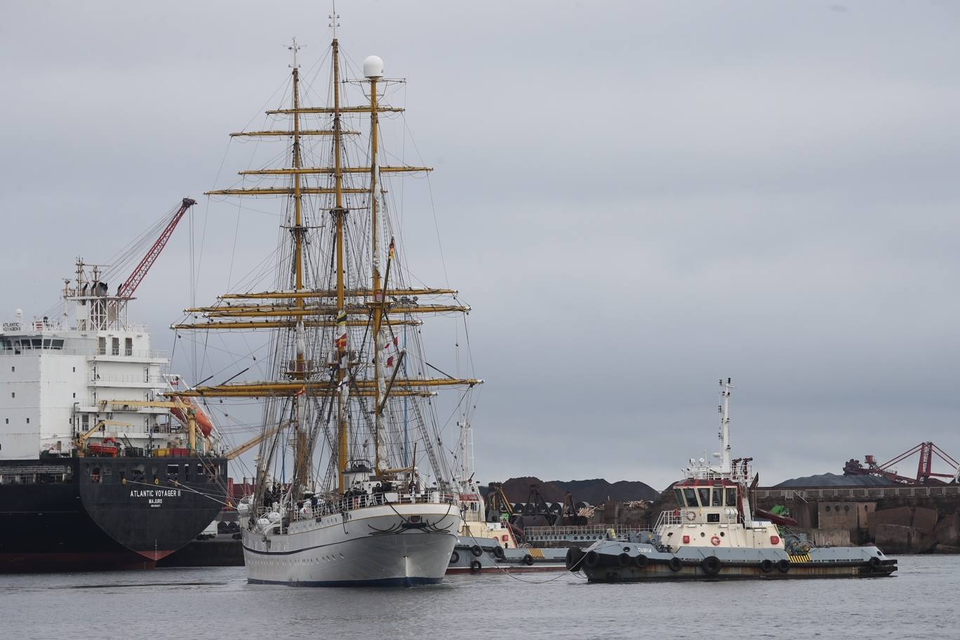 El buque escuela alemán &#039;Gorch Fock&#039; llega a Gijón