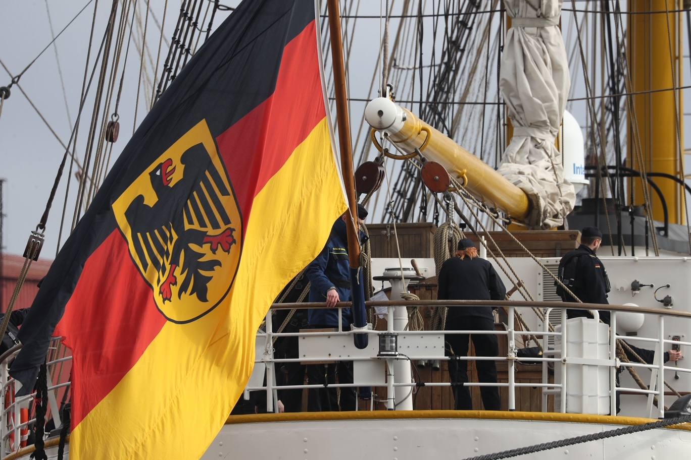 El buque escuela alemán &#039;Gorch Fock&#039; llega a Gijón