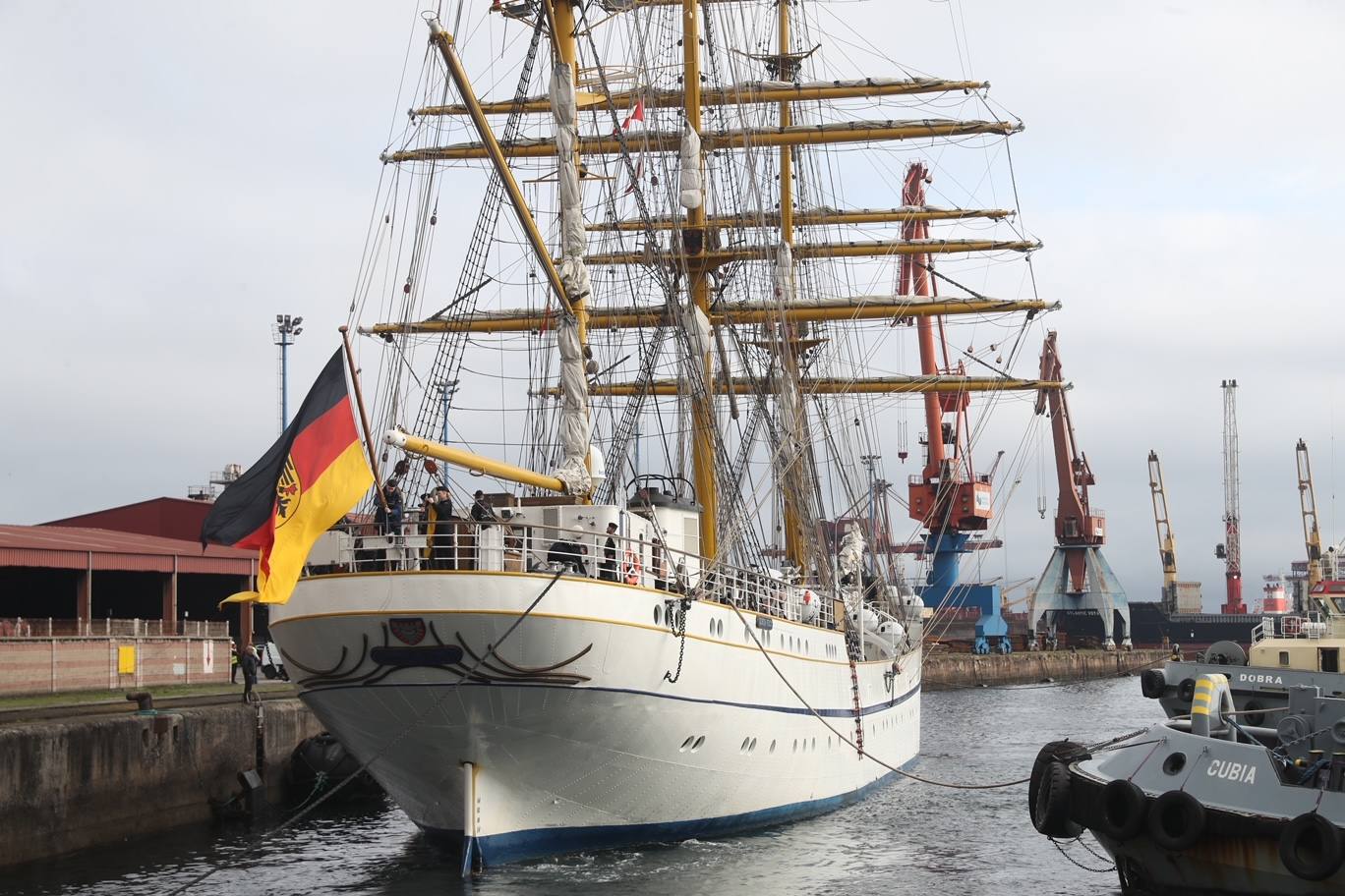 El buque escuela alemán &#039;Gorch Fock&#039; llega a Gijón