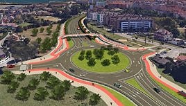 Infografía elaborada por el Ministerio de Transportes sobre cómo quedaría el vial de Jove en superficie.