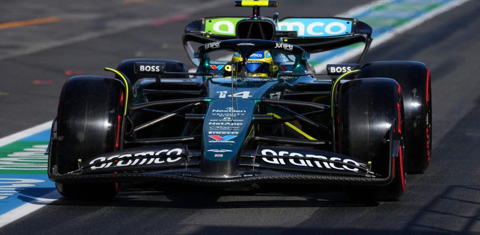 Fernando Alonso durante el GP de Australia.