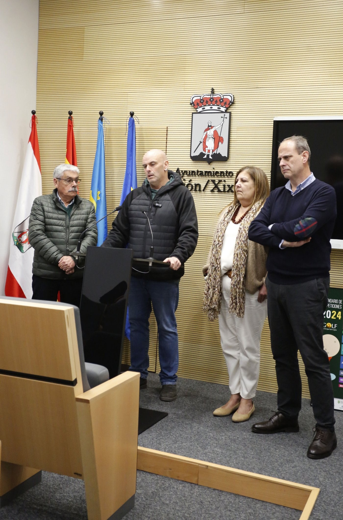 Floro, Monchu García, Marina Pineda y Tino Vaquero.