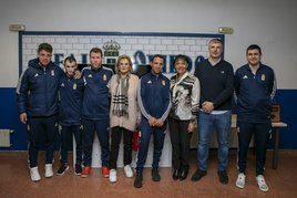 Gabriela Murguía, rectora de la Universidad de Fútbol, y la directora de la Fundación Pachuca, Cristina Islas, estuvieron con el equipo genuine.