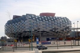 El pabellón de Aragón en la Expo de Zaragoza 2008.