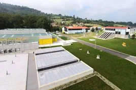 Una vista de la estación depuradora de Villaperi, donde se construirá la nueva planta de regeneración de aguas.