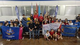 Cuadro de honor del XXXV Trofeo Avilés, disputado en la piscina de El Quirinal.