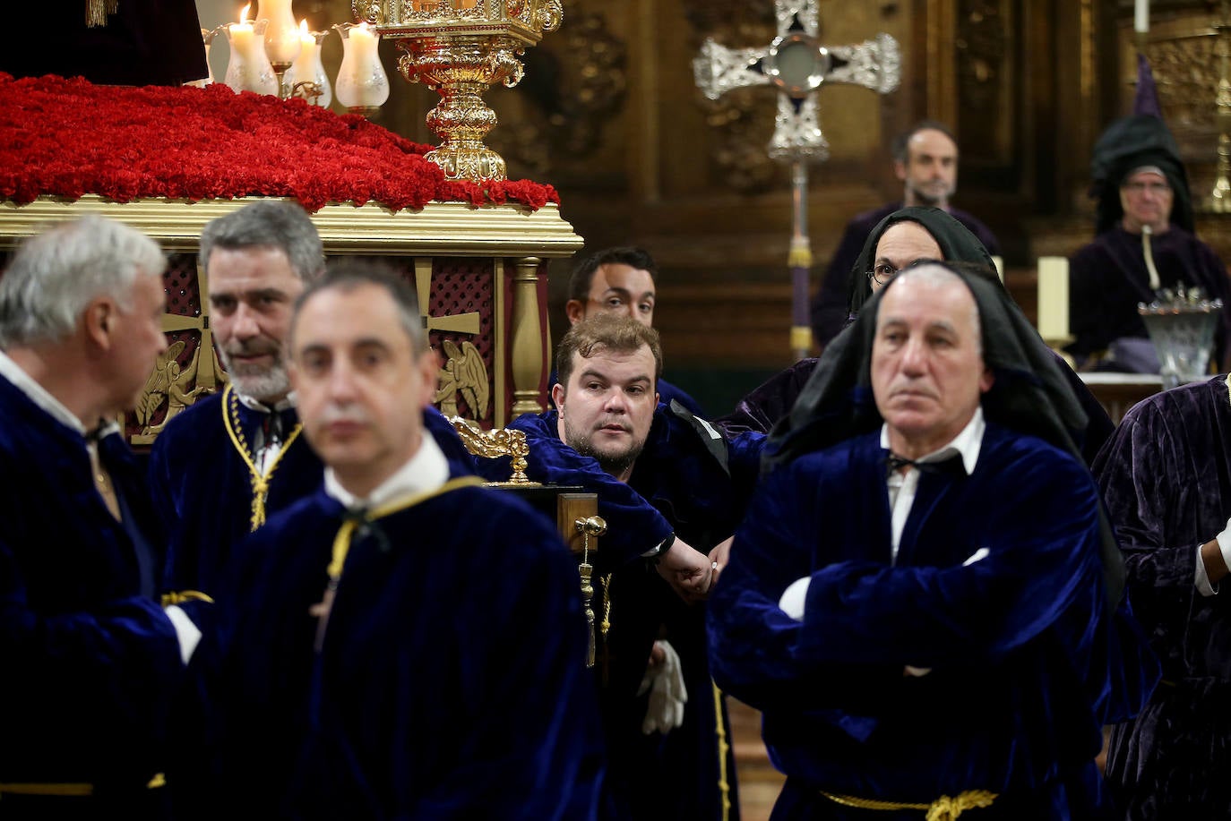 La procesión de El Nazareno de Oviedo no pudo salir por la lluvia