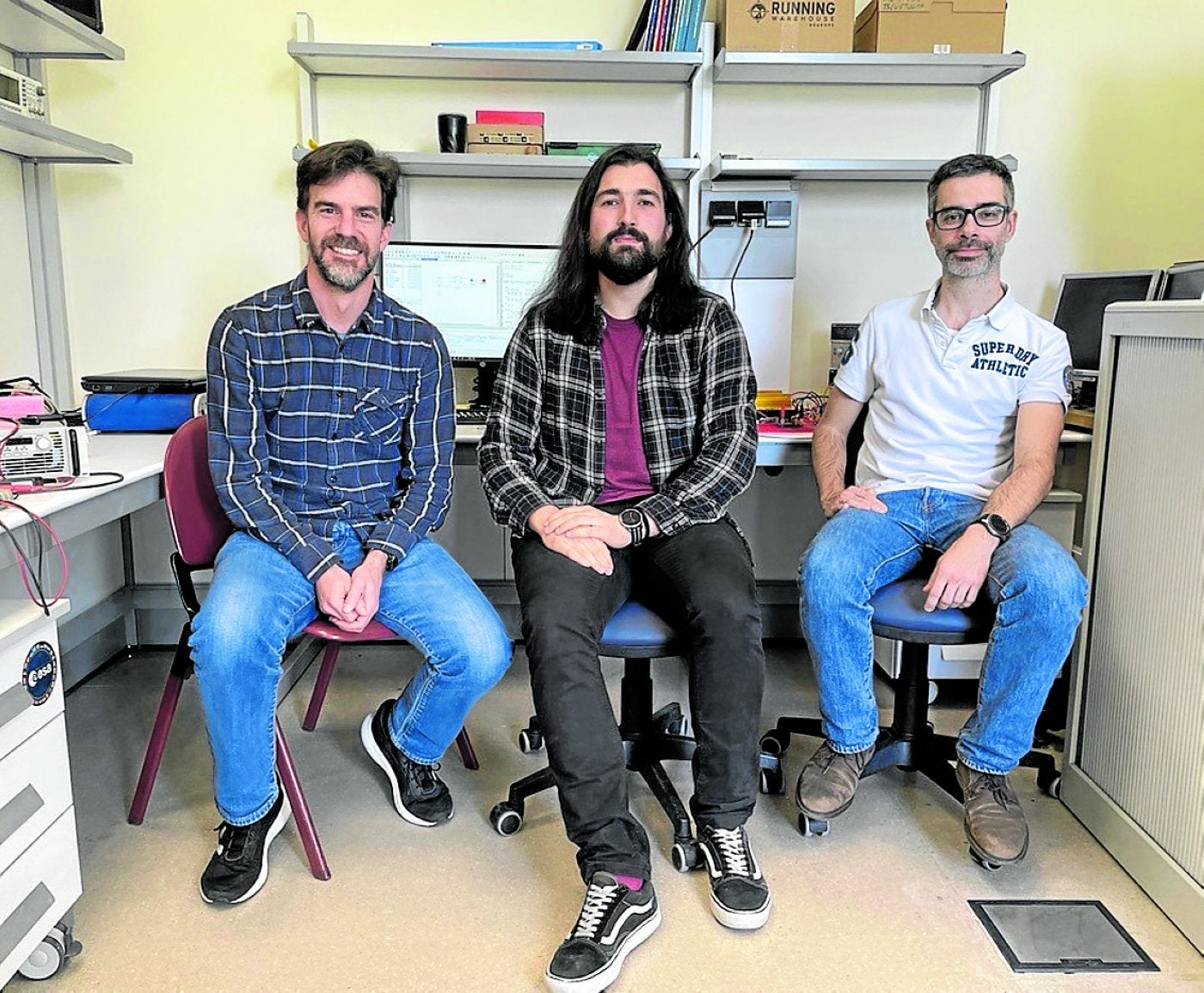 Pablo Fernández Miaja, José Antonio Álvarez y Manuel Arias Pérez de Azpeitia.