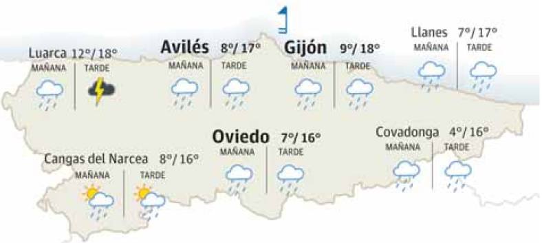 El tiempo que hará en Asturias este martes 2 de abril