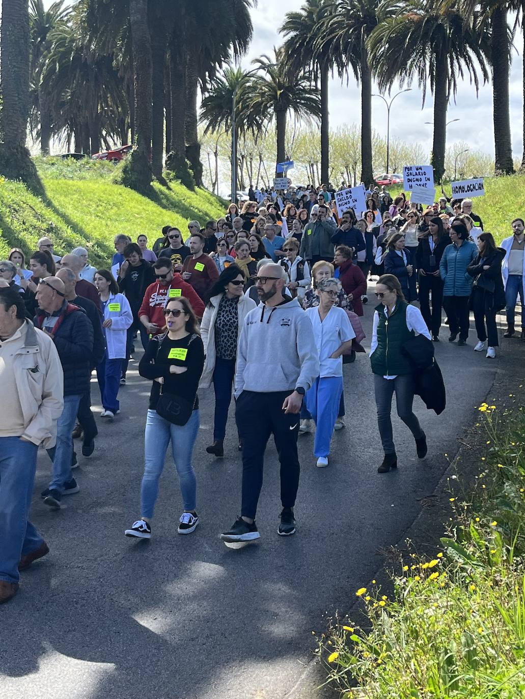 Las imágenes de la protesta de los trabajadores del Hospital de Jove