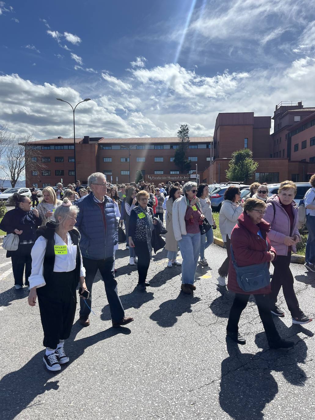 Las imágenes de la protesta de los trabajadores del Hospital de Jove