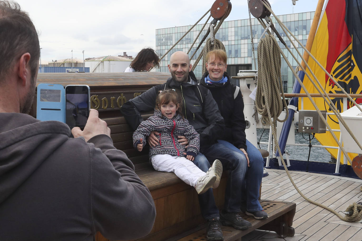 Gijón se despide del buque &#039;Gorch Fock&#039;