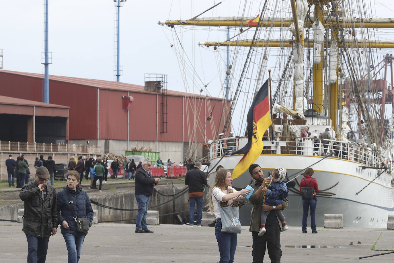 Gijón se despide del buque &#039;Gorch Fock&#039;