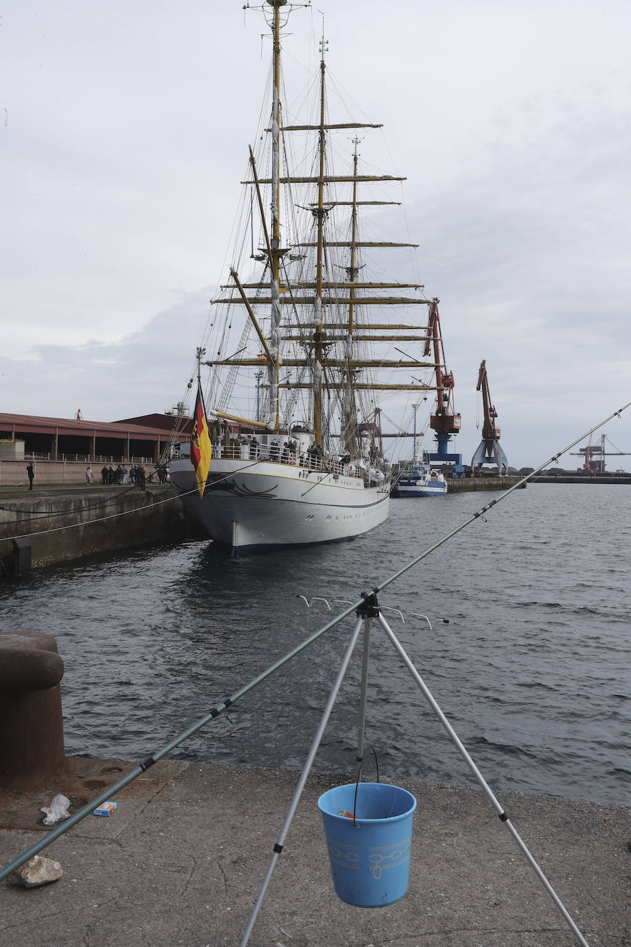 Gijón se despide del buque &#039;Gorch Fock&#039;