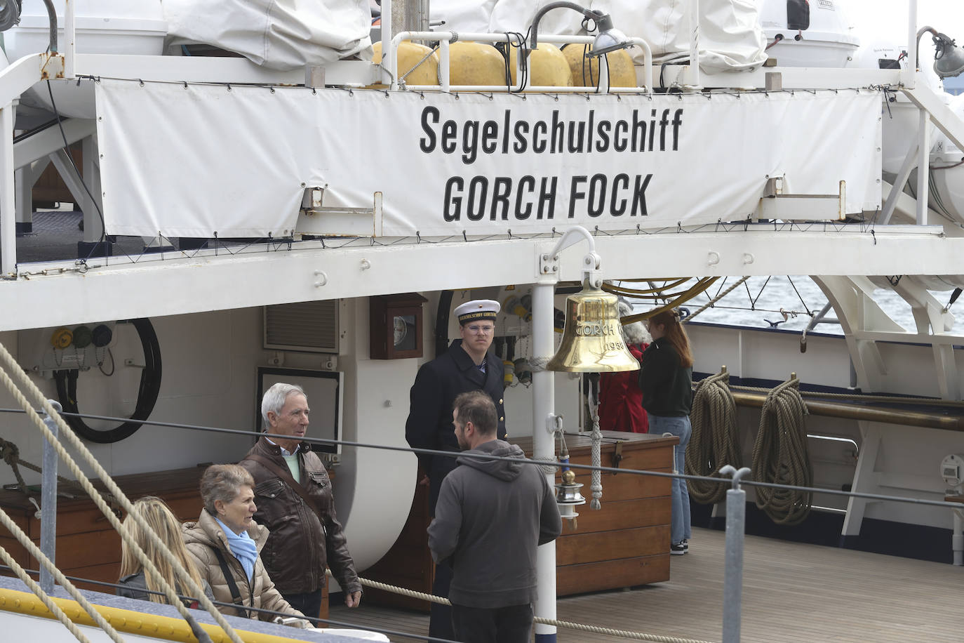 Gijón se despide del buque &#039;Gorch Fock&#039;