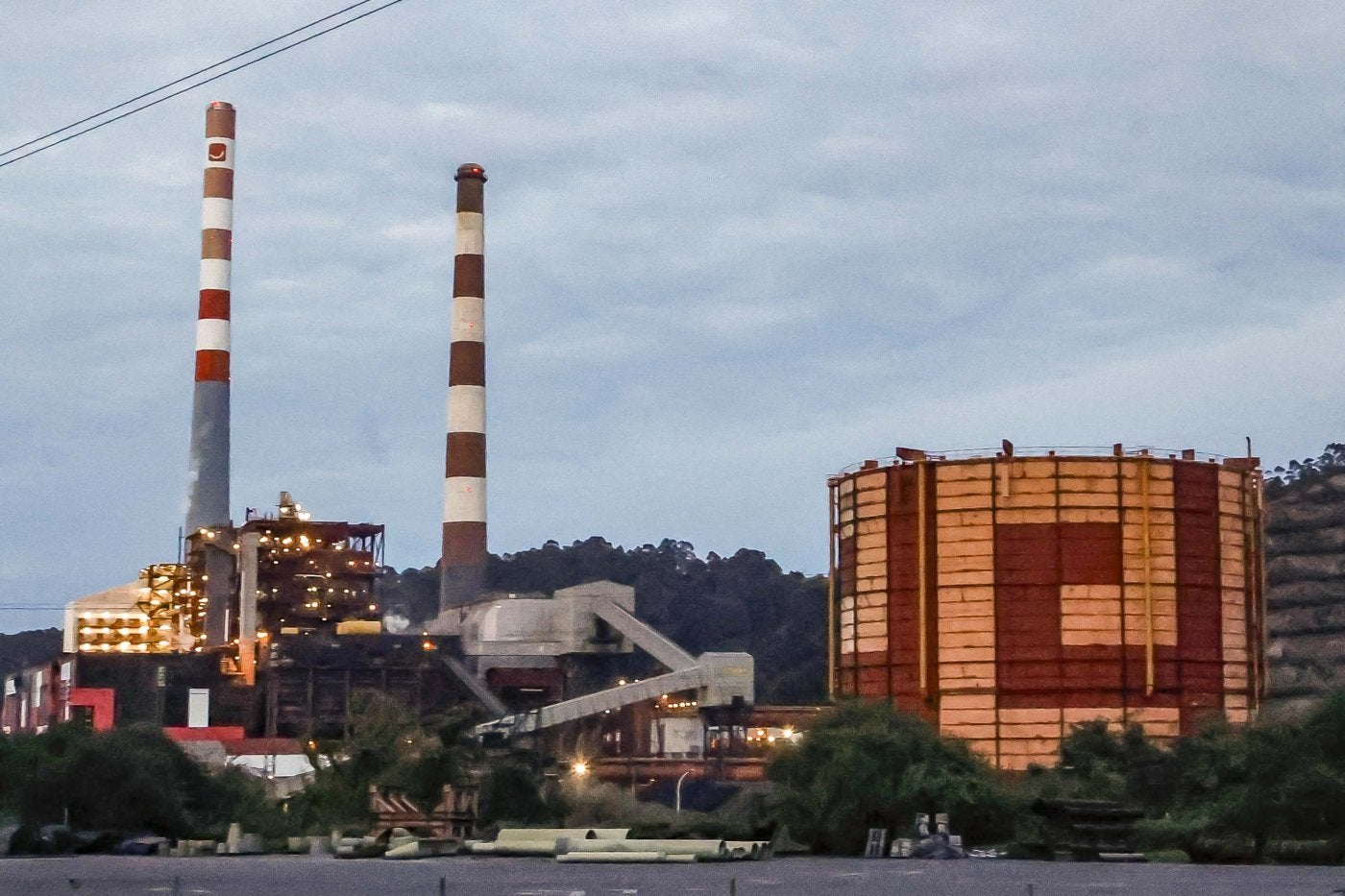 Instalaciones de la central térmica de Aboño, propiedad de EdP.