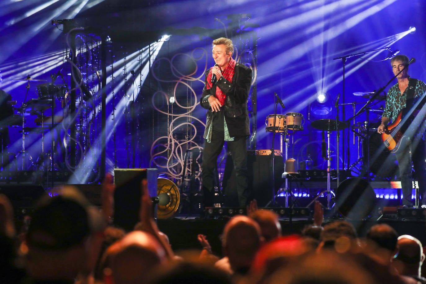 Manolo García, en un concierto en Gijón.