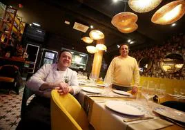 Alberto Ureta e Iván Hortal, en el restauranteovetense.