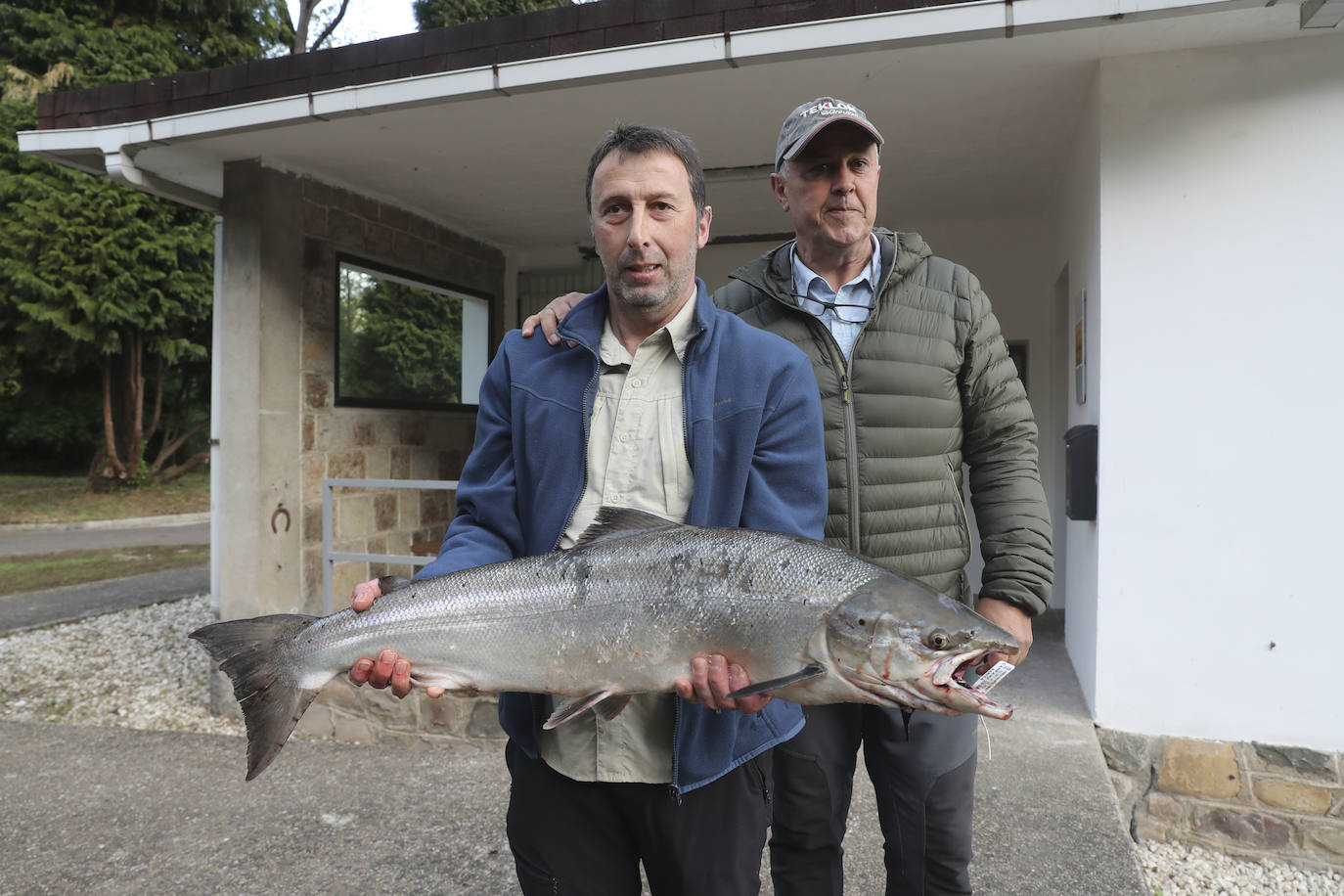 El campanu de Asturias sale en el río Narcea