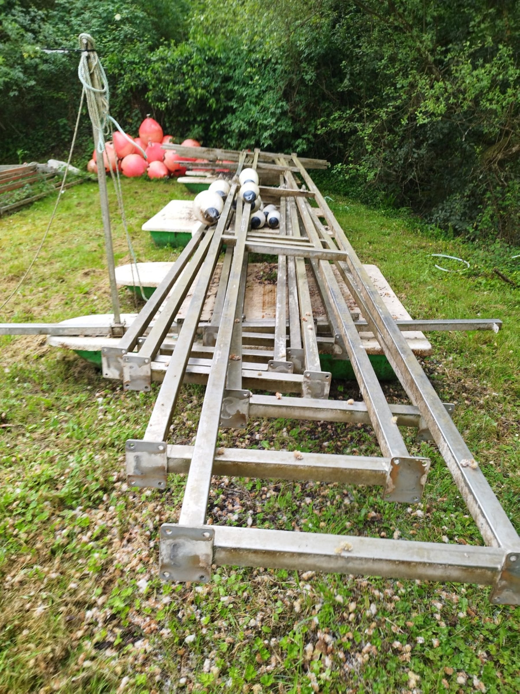 Parte de las estructura de salida que no llegaron a llevarse.