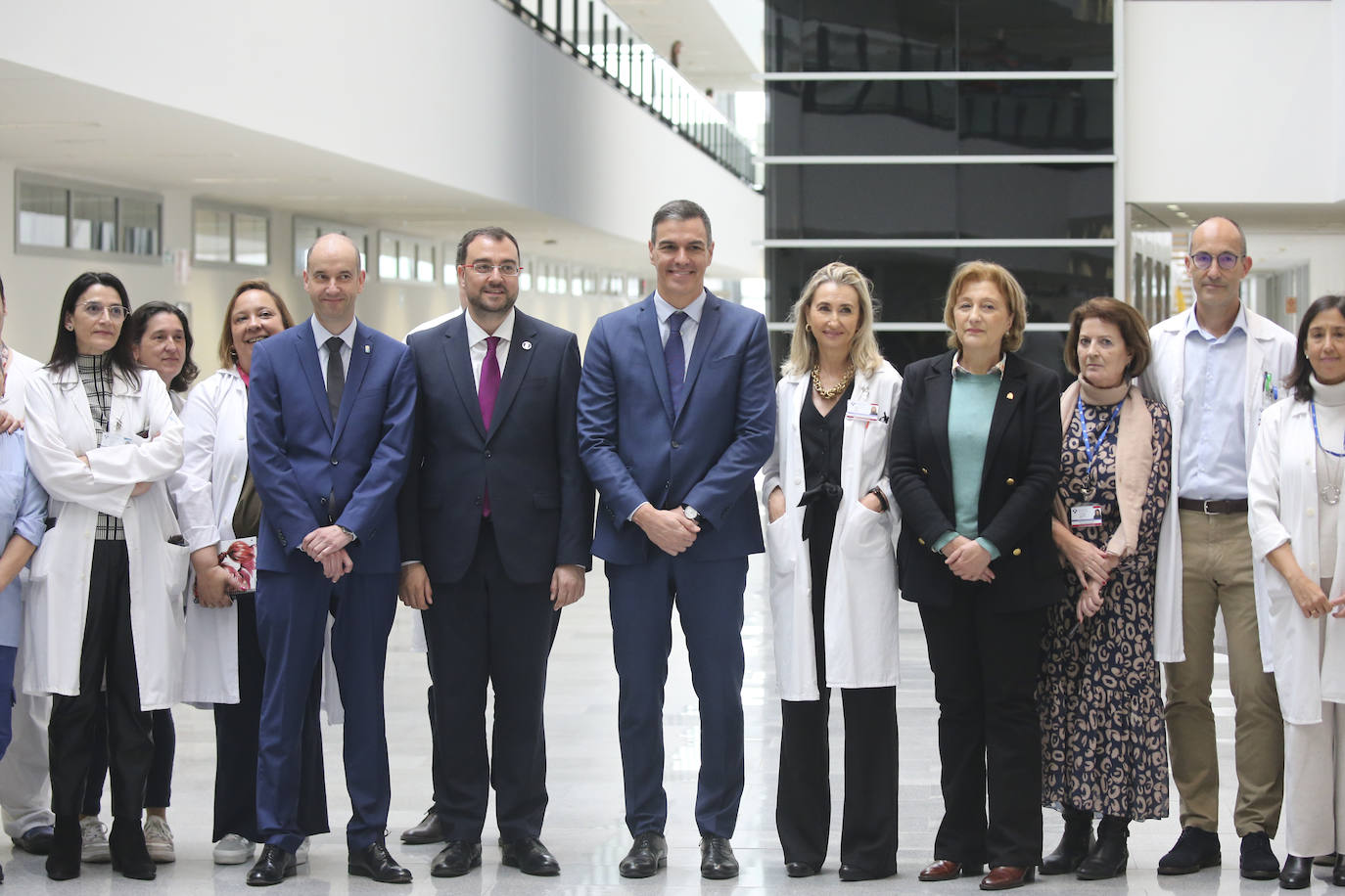 Pedro Sánchez, en Asturias: así fue su visita al HUCA