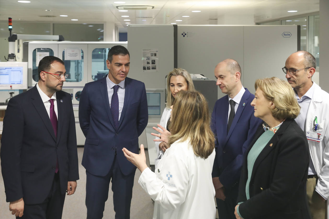 Pedro Sánchez, en Asturias: así fue su visita al HUCA