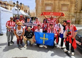 Aficionados del Sporting en Elche.