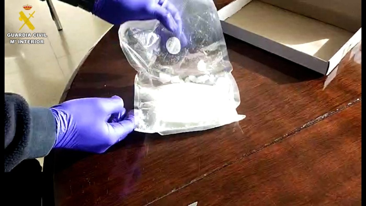 Una de las bolsas que iba en los paquetes.