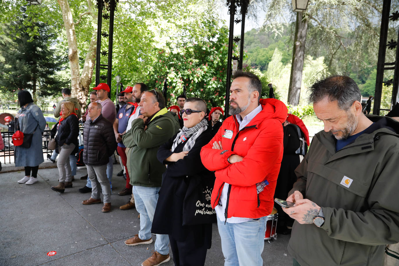 Los sindicatos asturianos, a la calle en Langreo para «reivindicar lo que es justo»