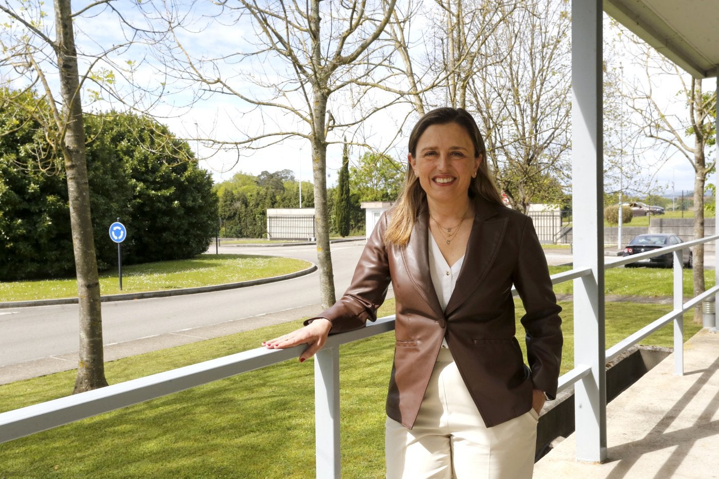 La presidenta de la patronal asturiana, María Calvo, en el edificio de Fade del Parque Científico Tecnológico de Gijón.