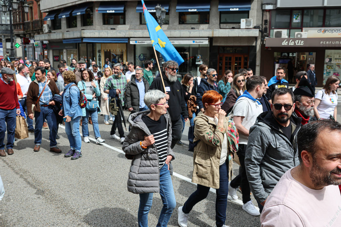 Las imágenes que deja la manifestación en Oviedo por la oficialidad del asturiano