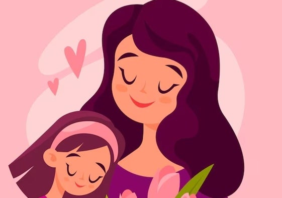 Ilustración del Día de la Madre.