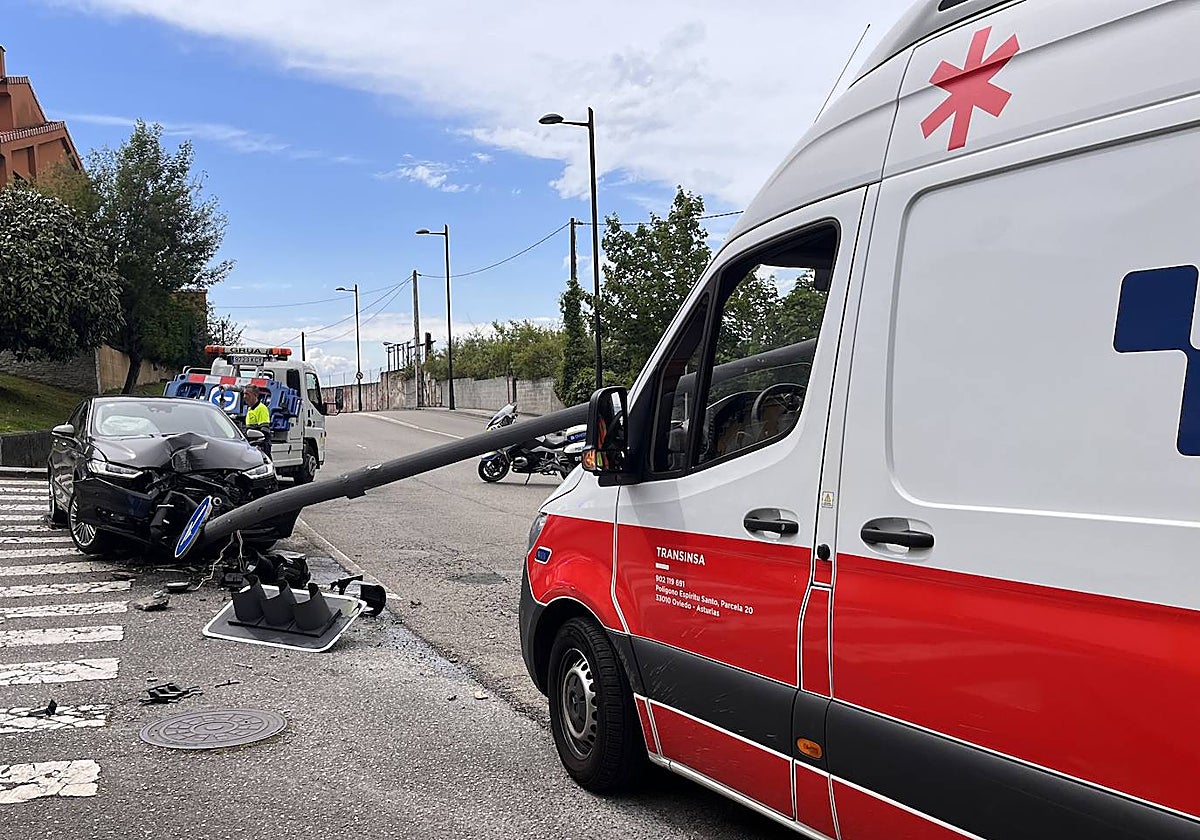 Estado en el que quedó el coche.