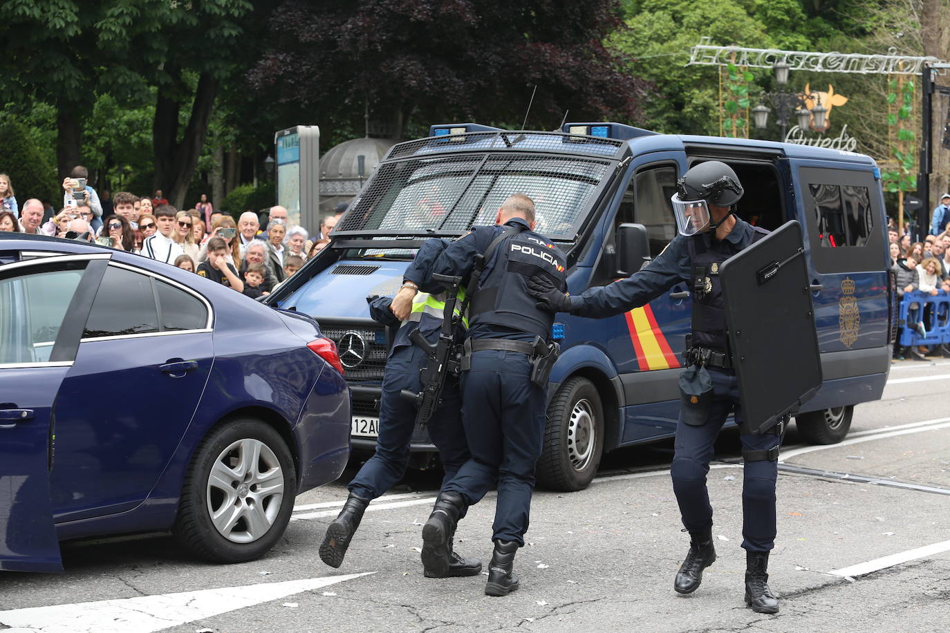 Las lecciones de la Policía Nacional en Oviedo