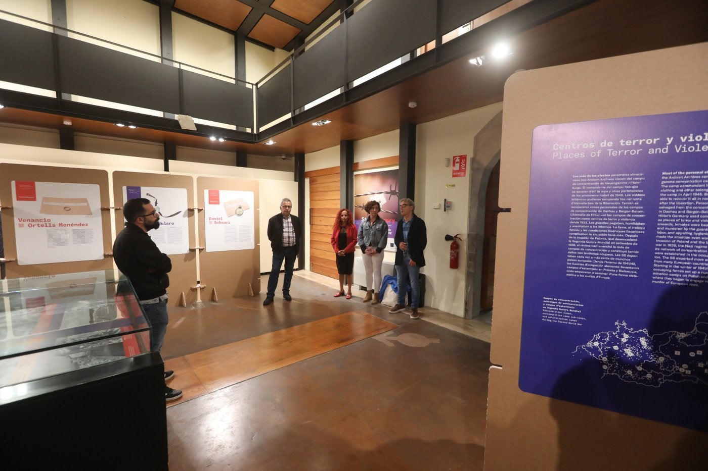 La inauguración en Valdecarzana de 'StolenMemory'.