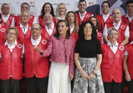 La Reina Letizia en la entrega de los premios de la Cruz Roja.