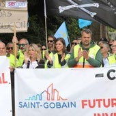 Los trabajadores de Saint-Gobain llaman a manifestarse: hora y recorrido de la protesta