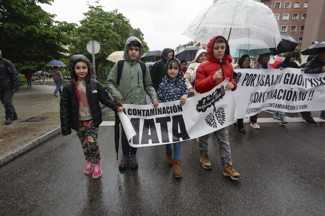 Gijón, contra la contaminación: «No aguantamos más mentiras ni promesas incumplidas»