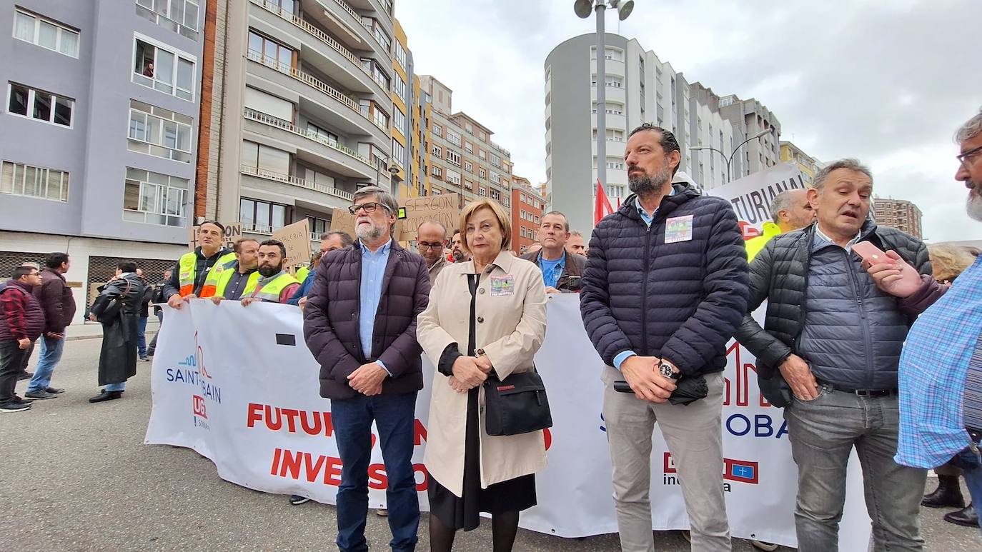 Avilés, unida contra el cierre en Saint-Gobain: «Cristalería no se cierra»