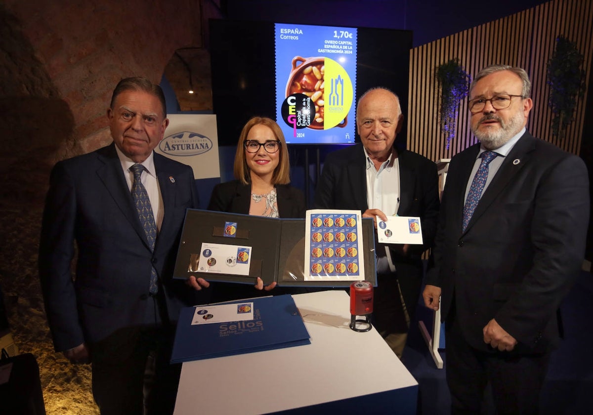 Alfredo Canteli, Nuria Lera, Pedro Palacios y Alfredo García Quintana.