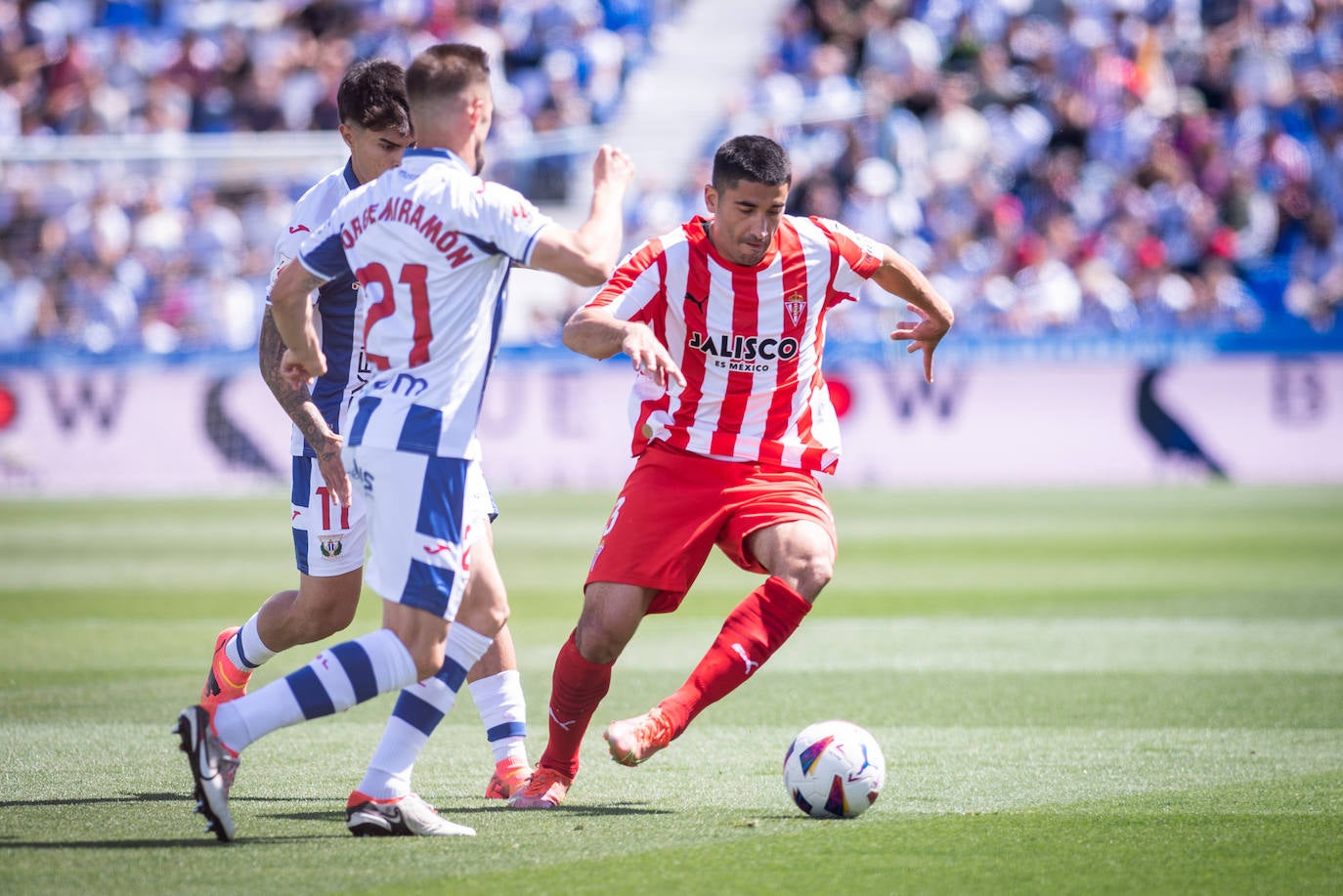 Las mejores imágenes del Leganés - Sporting