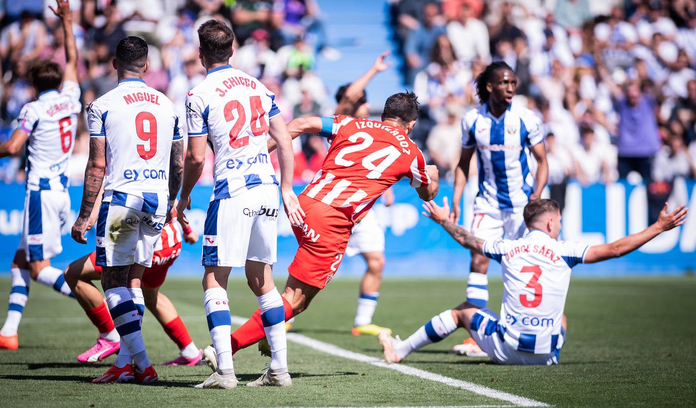 Las mejores imágenes del Leganés - Sporting