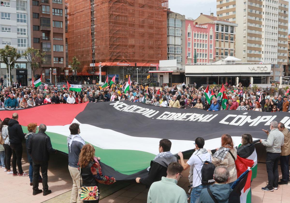 Asturias clama por un estado palestino