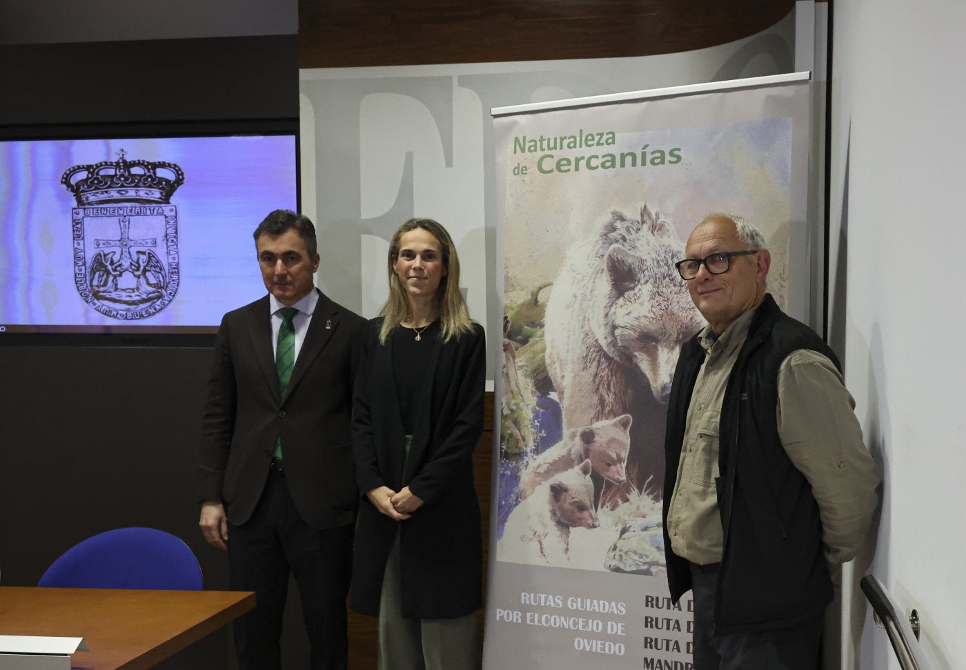 Daniel Tarrio, Cristina Mora y Roberto Hartasánchez.