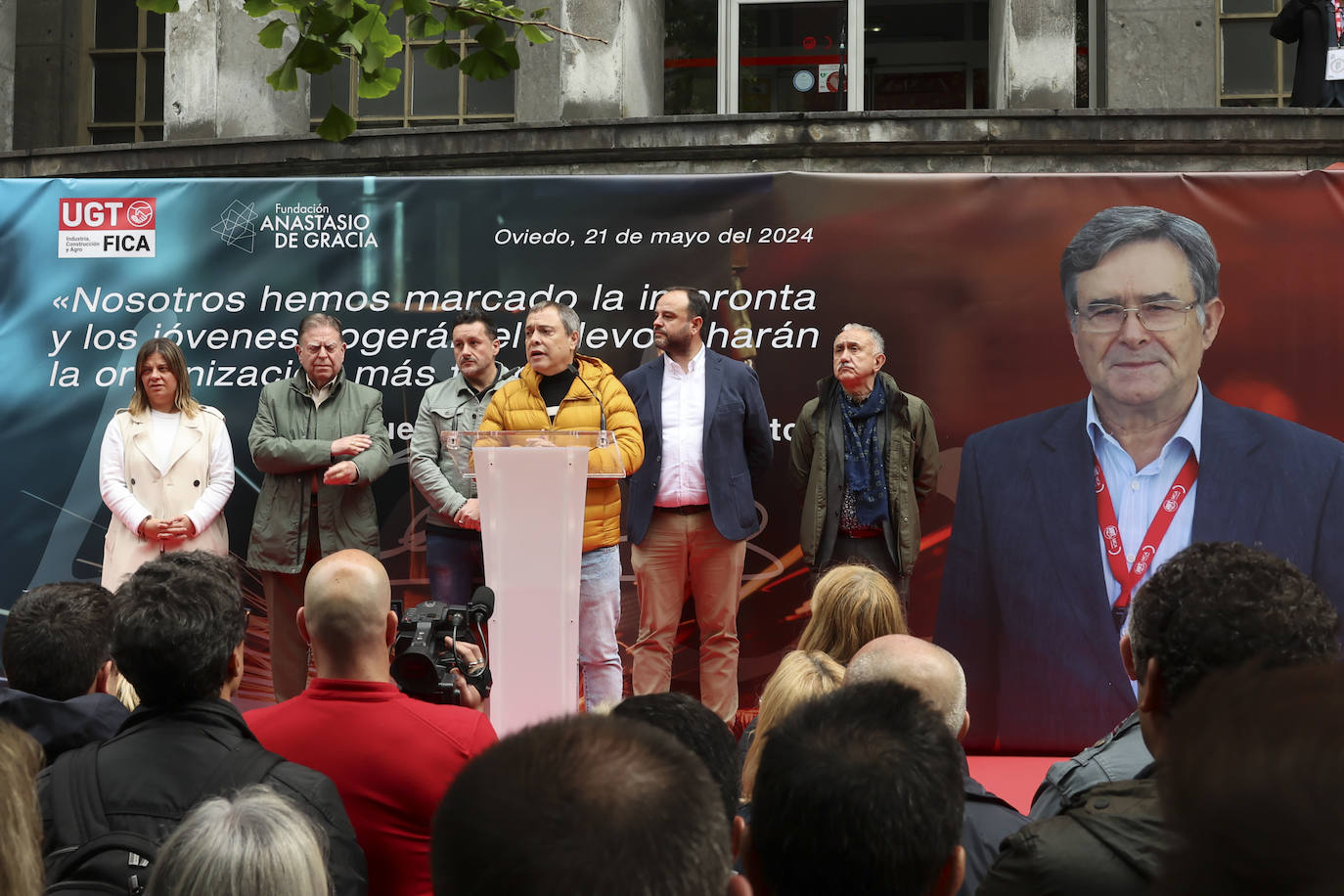 Así ha sido el homenaje de UGT a Lito, su histórico líder sindical