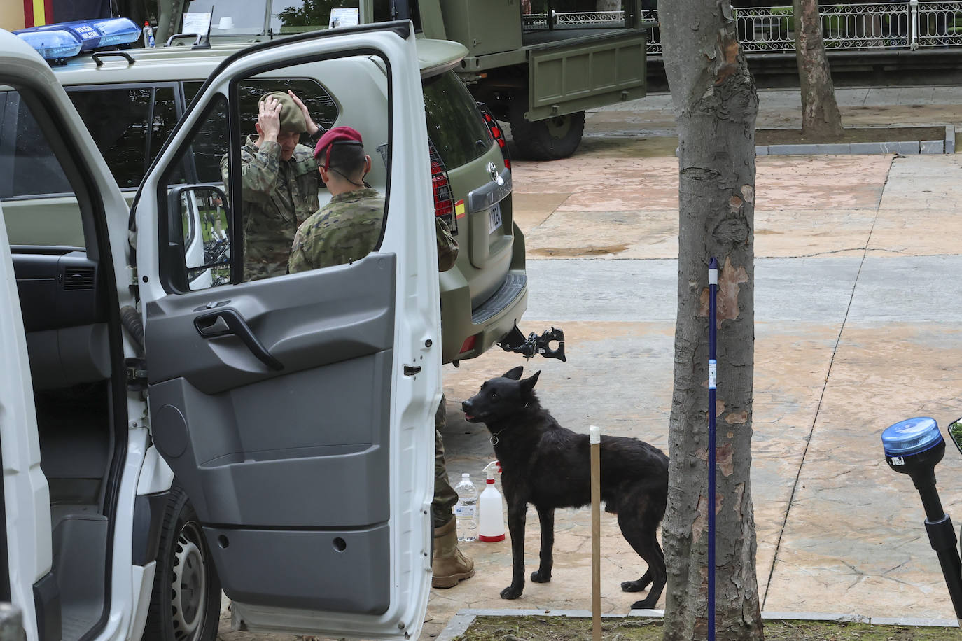 Los preparativos de las Fuerzas Armadas en Oviedo