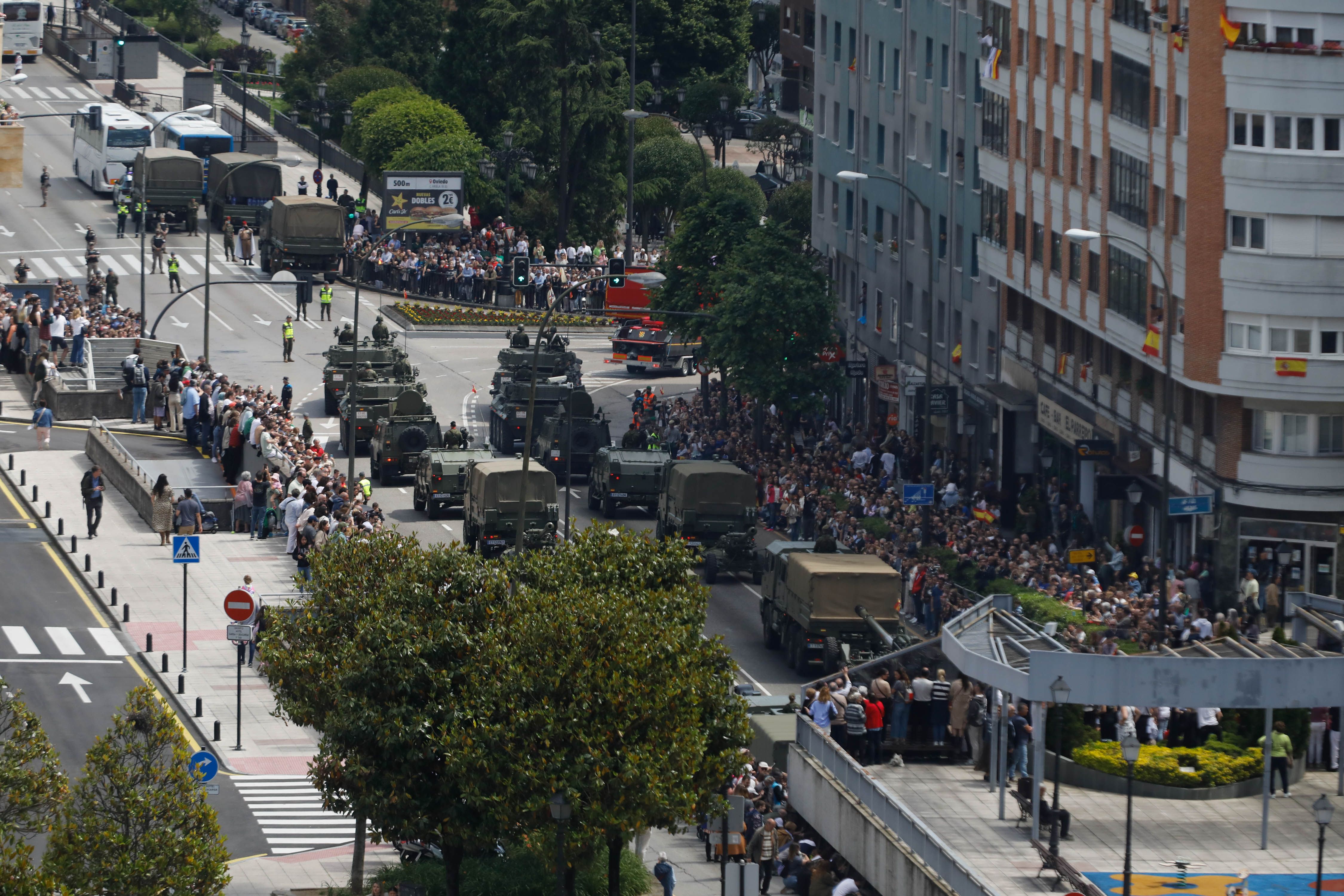 El desfile del Día de las Fuerzas Armadas, desde arriba