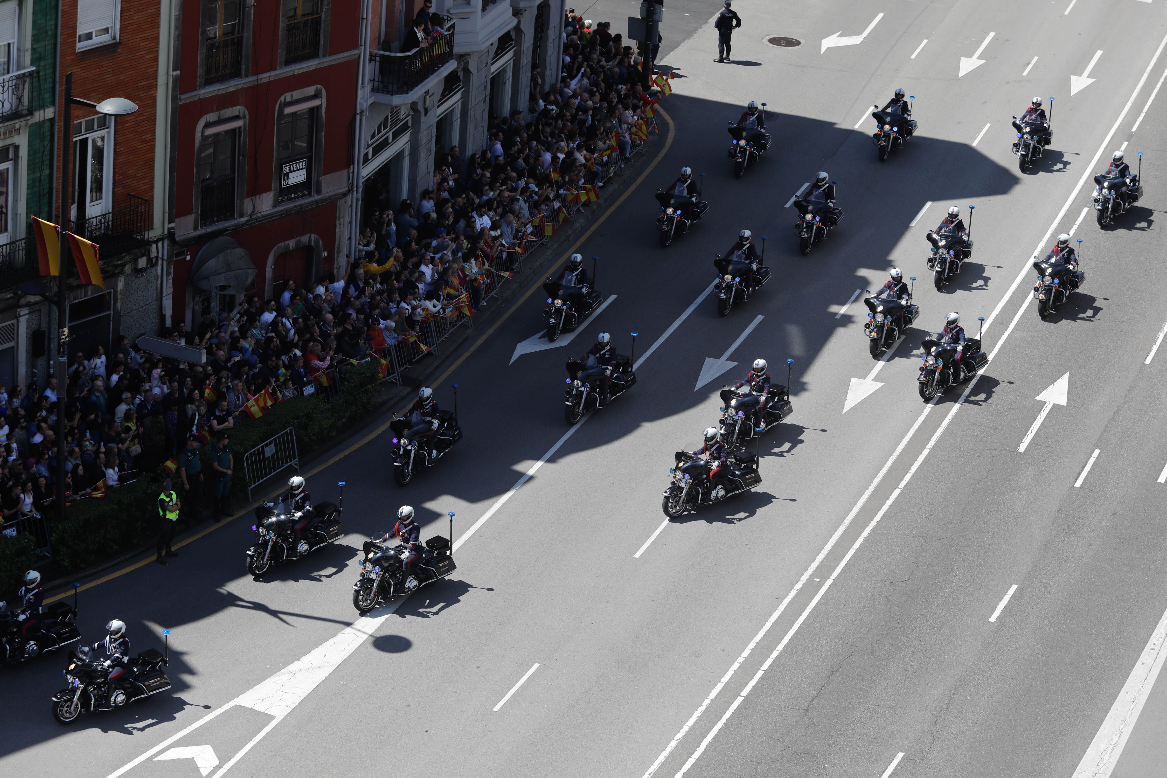 El desfile del Día de las Fuerzas Armadas, desde arriba