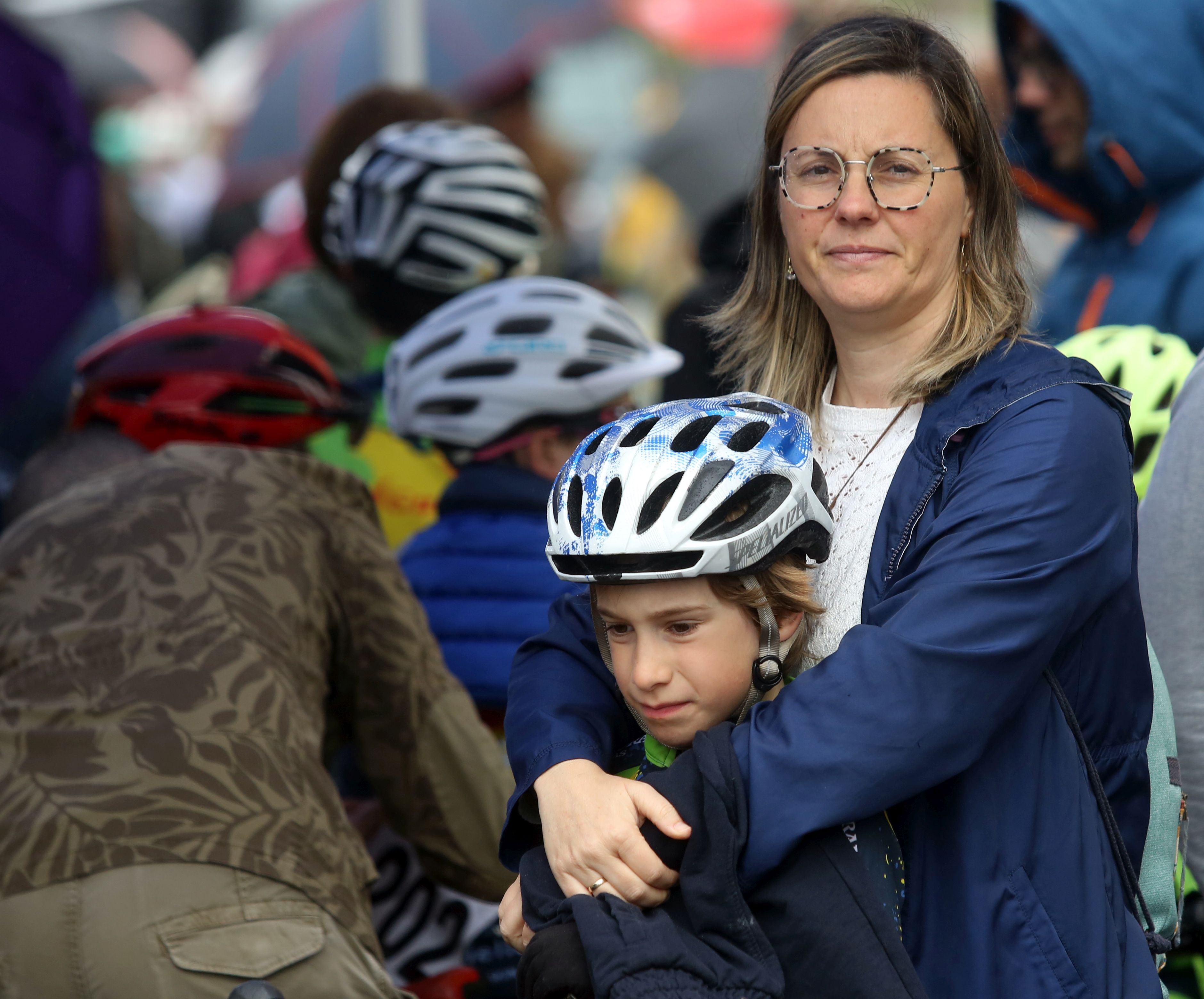 Las imágenes que deja la marcha ciclista de Lugones