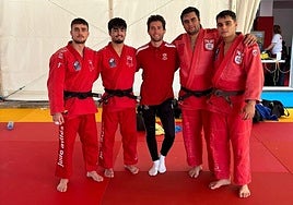 Lara, Corral, Ricardo, Adrián e Iván.